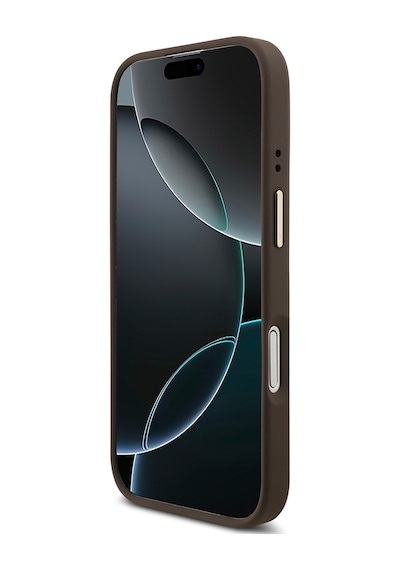 Apple Uyumlu iPhone 17  Kılıf Guess Lisanslı M-safe Özellikli Askılı Ve 4g Logo Kartlıklı Kapak Kahverengi Kahverengi