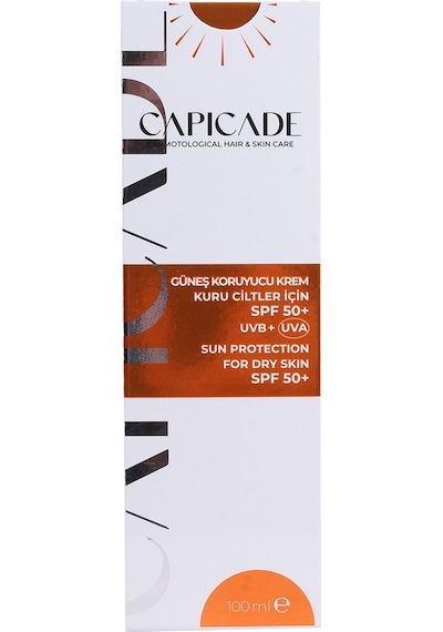Capicade Kuru Ciltler İçin Güneş Kremi SPF50+ 100 ML