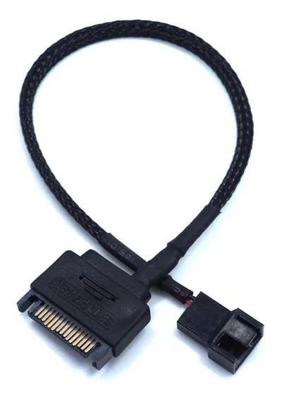 Sata Power Erkek To 1 Port 2 Pin Erkek Fan Besleme Güç Kablosu