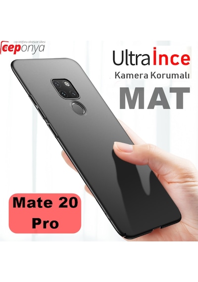 Huawei Mate 20 Pro Mat Kamera Korumali Kaliteli Soft Kilif 295086496 - Kampanya-Renk / Ekrani Full Kaplayan Cam Siyah(+45 Tl)-Siyah