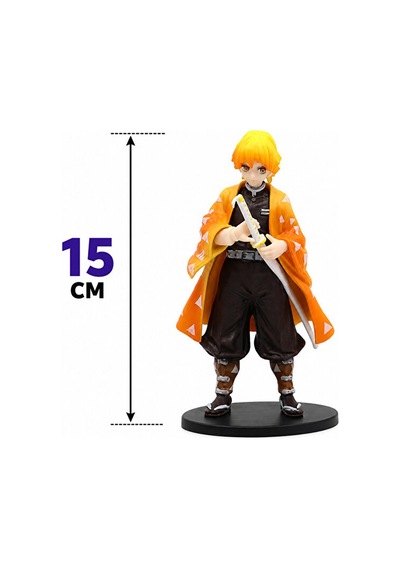 Demon Slayer Zenitsu Agatsuma & Inosuke Hashibira 2'li Anime Figür Seti 15 Cm
