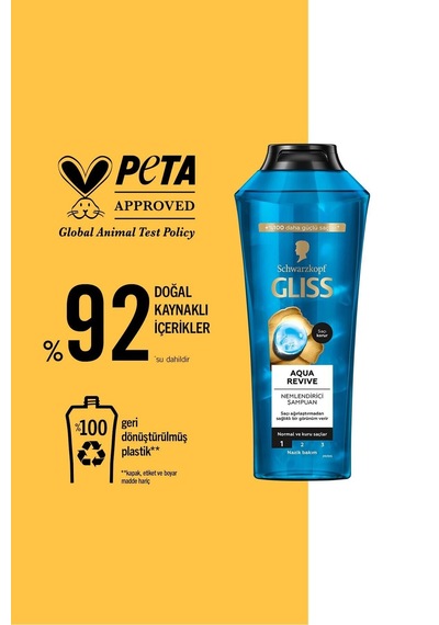 Aqua Revive Şampuan 400 Ml X 3 Adet Tüm Saç Tipleri