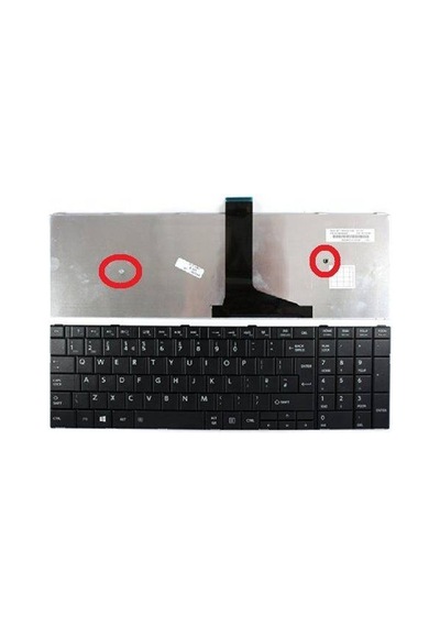 Toshiba Satellite C50-a, C55-a Notebook Klavyesi Siyah Tr