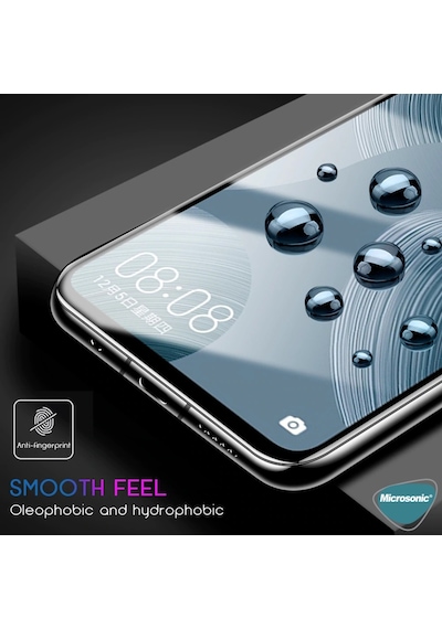 Microsonic Huawei P40 Lite Tam Kaplayan Cam Ekran Koruyucu Siyah 439006930