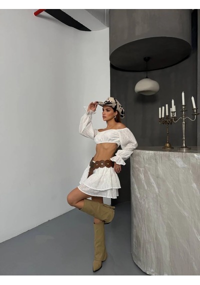 Havens Daphne Brode Takım Beyaz