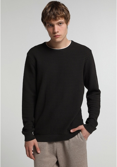 Colin's Colins Regular Fit Yuvarlak Yaka Jakarlı Erkek Antrasit Kazak Cl1076734 Q1.v1 Ant