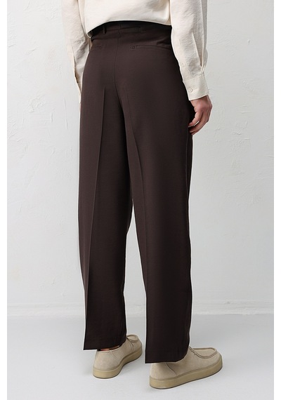 Antioch Pileli Relaxed Fit Erkek Pantolon A26y2842 Kahve