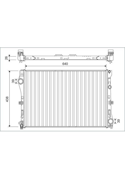Valeo 701142 Motor Su Radyatörü Mercedes W205 S205 C205 A205 W213 S213 C238 A238 A0995007303 -
