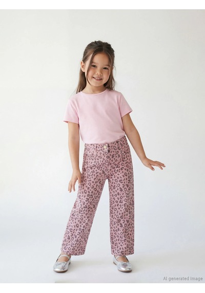 Lc Waikiki Pembe Standart Kalıp Kız Çocuk Gabardin Pantolon