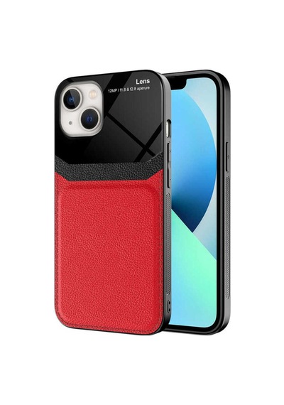 Apple Uyumlu iPhone 13 Kılıf Zore Emiks Kapak Kırmızı