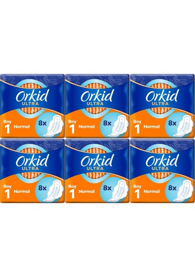 Orkid Hijyenik Ped Ultra Extra Normal 48 Adet Standart Pk 6pk 8