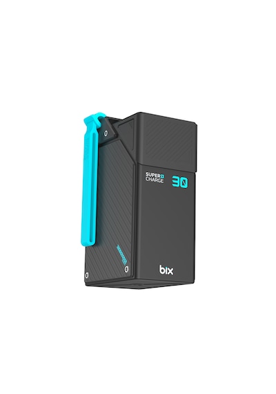 Bix Pb3010w 30000mah 65w Süper Hızlı Şarj Askı Tasarımlı Powerbank 4 Portlu Dijital Göstergeli Type-c Pd Taşınabilir Şarj Cihazı Siyah