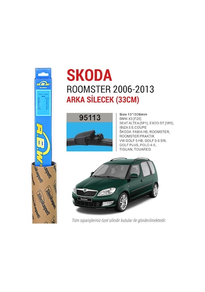 Skoda Roomster Rbw Arka Silecek 2006-2013