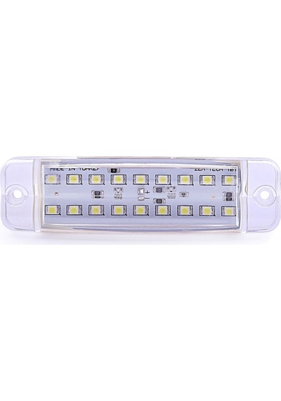 Ahmet Otomotiv Çift Sıra Parmak Led Beyaz Renk 10Cm 16 Led N11.538