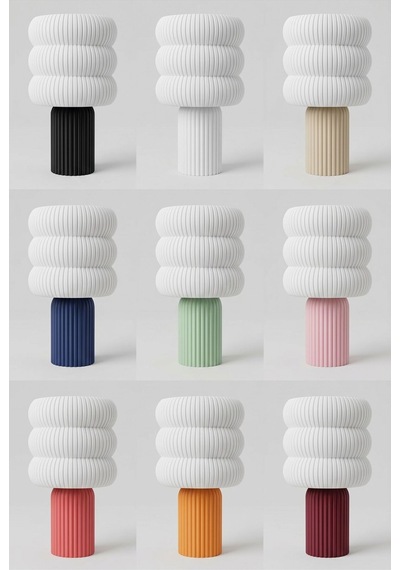 Soho Model - Led Abajur - Masa Lambası - Usb 5v İle Çalışır - Slim Led Aydınlatması Dahildir - Dekoratif Lamba - Renk Seçenekli Çok Renkli