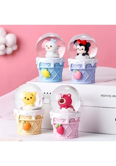 Mickey Mouse Işıklı Kar Küresi Model 3