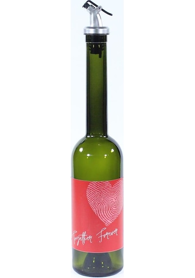 Sevgililer Günü Konseptli Sosluk Siyah 500 Ml Akıtıcılı Together Forever Koyu Yeşil