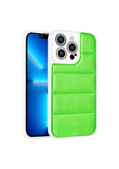 Zore İphone 12 Pro Uyumlu Kamera Korumalı Aihttgli Renkli Ogaa Seksek Kılıf-yeşil