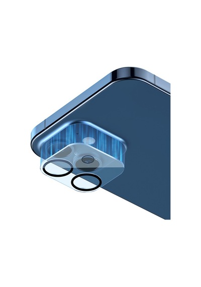 Baseus Apple Uyumlu iPhone 12 6.1 3D Full Kaplama Kamera Koruyucu Cam