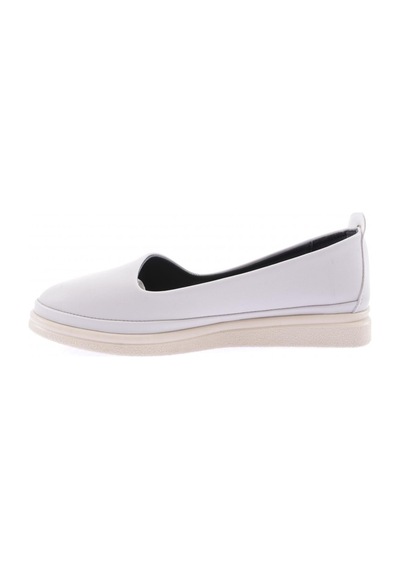 Dgn 2084-23y Kadin Dekolteli Loafer Ayakkabi 2084-1986-R1796 Taş