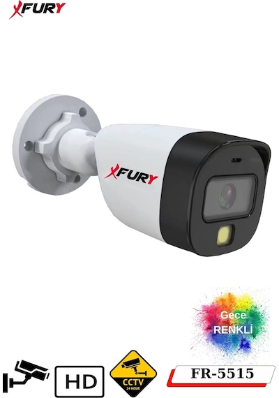 Fury 16 Kameralı 5mp Lens 2 Mp Görüntü Gece Renkli Full Hd Ultra Led Akıllı Güvenlik Kamerası Seti 1 Tb