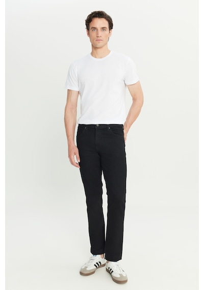Wrangler Arizona Straight Fit Normal Bel Denim Esnek Jean Kot Pantolon Siyah