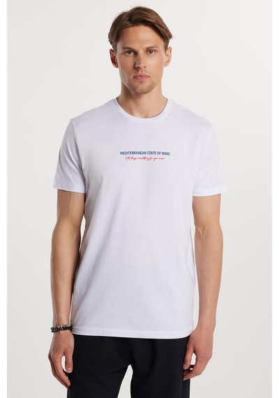 Tudors Erkek Slim Fit Dar Kesim %100 Pamuk Yumuşak Dokulu Baskılı Beyaz Bisiklet Yaka Tişört-33172 Beyaz Tudors Erkek Slim Fit Dar Kesim %100 Pamuk Yumuşak Dokulu Baskılı Beyaz Bisiklet Yaka Tişört-33172 Beyaz