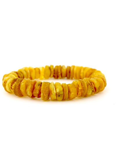 Kehribar Bileklik Amorf Tasarım Ambergold Blk23-131 Çok Renkli