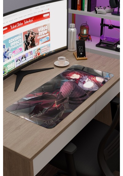 Rosaria Genshin Impact Anime Oyuncu V3 - 70x30 Xl Gaming Mouse Pad Fare Altlığı