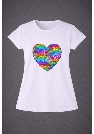 Dıgıl Kids Kız Çocuk Gösteri T-shirt Beyaz