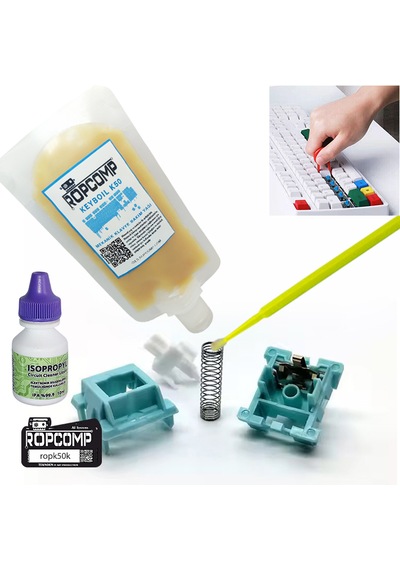Ropcomp Keyboil Kit Mekanik Klavye Bakım Kiti K50k Mekanik Klavye Tuş Bakım Yağı