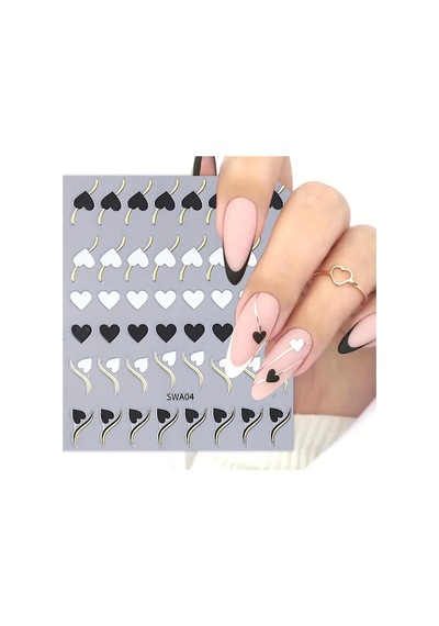 Nailist Heart Sevgililer Günü Özel 14 Şubat Kalpli Tasarım - Tırnak Sticker Nail Art Tırnak Dövmesi 64640340