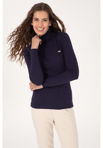U.S. Polo Assn. Kadın Mürdüm Balıkçı Yaka Sweatshırt 50313430-VR074
