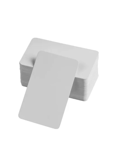 Askımo - Boş Kelime Kartları 5x8 Cm - 50 Adet Oval Kenarlı Tabu & Not Kartları - Beyaz Muhtelif