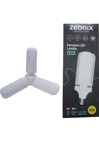 Zeonix 40w 3 Kanatlı Pervane Ampul Yok