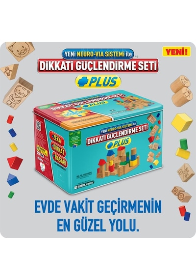 Adeda Dikkati Güçlendirme Seti Plus 3 Yaş