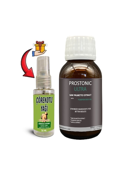 Prostonic Ultra: 1 Adet Erkeklere Sawpalmettolu Kabak Çekirdeği Ekstratlı 50 Ml Şurup + 30 Ml Çörek Otu Yağı