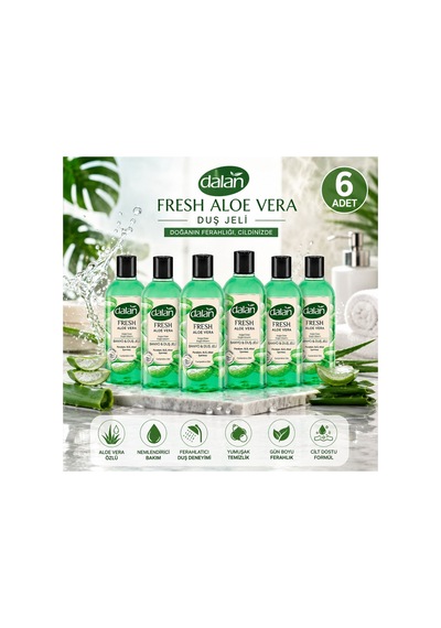 Fresh Aloevera Duş Jeli 500 Ml X 6 Diğer