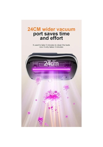 Güçlü Akar Temizleyici Uv Işınlı El Tipi Yatak Ve Koltuk Hijyen Süpürgesi 100w Şarjlı Süpürge