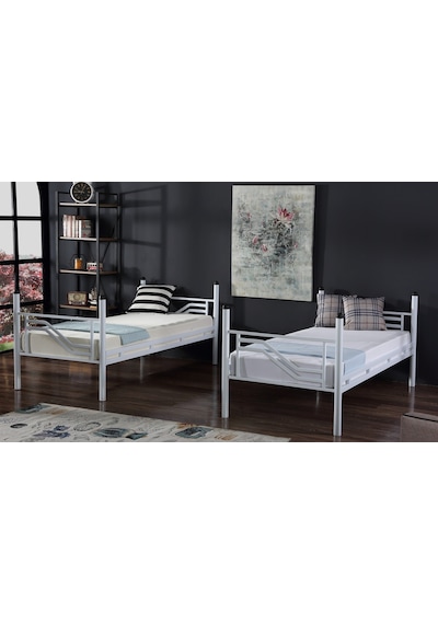 Ranzacı Solid Karyola 90X190 - Genç Çocuk Yatak Odası Metal Karyola/Be... Ranzacı Solid Karyola 90X190 - Genç Çocuk Yatak Odası Metal Karyola/Be...
