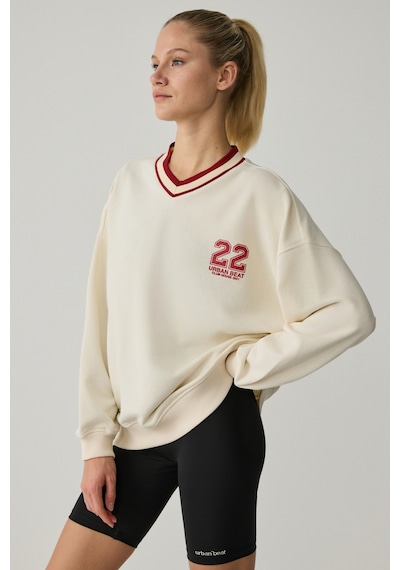 Urban Beat Oganna Kadın Ekru Sweatshirt Ekru
