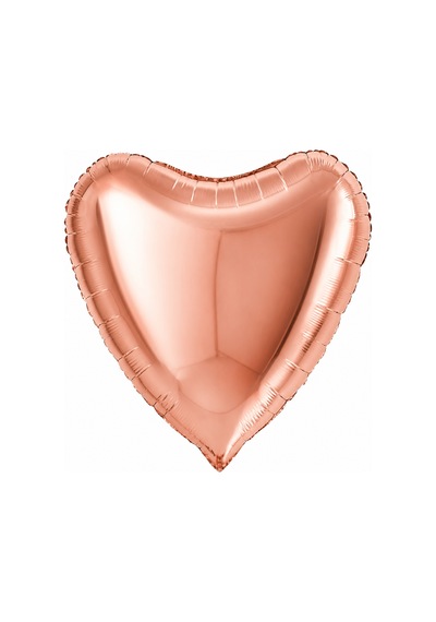 Rose Gold Kalp Folyo Balon 18 İnç Doğum Günü Parti Süsü Dekorasyon Balonu Helyumlu Çok Renkli