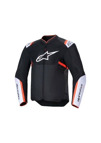 Alpinestars T-sps Air V2 Korumalı Motosiklet Montu Siyah Beyaz Kırmızı