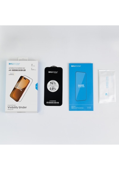 İphone 14 Pro Max / 15 Plus / 16 Plus Cam Ekran Koruyucu Cihaz Aksesuar Parlama Önleyici