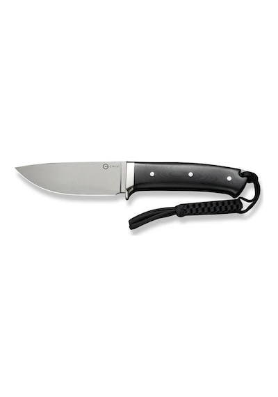 Civivi Cloud Peak Black G10 Handle With Nickel-silver Guard Satin Finished Nitro-v Blade Kamp Bıçak Siyah