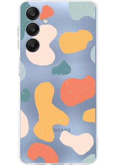 Samsung Galaxy A26 İle Uyumlu Grunge Baskılı Kamera Korumalı Şeffaf Kılıf Şeffaf