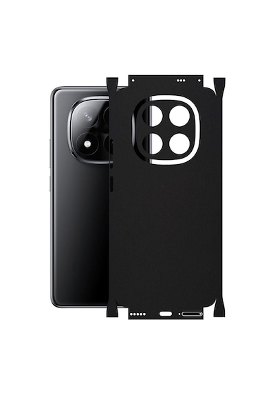 Redmi Note 14 Pro Plus İle Uyumlu Mat Siyah Arka Kaplama