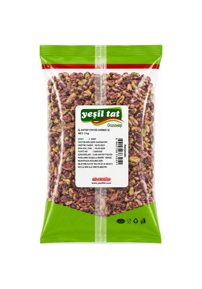 Yeşil Tat Antep Fıstık Kırmızı İç 2 Kg