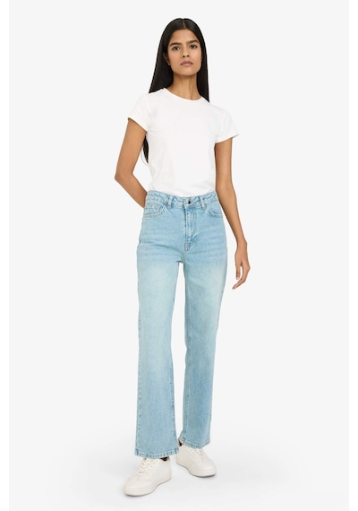 Defacto Comfort Straight Normal Bel Bilek Boy Jean Yıkamalı Pantolon G2215ax26spnm28 Mavi-nm28