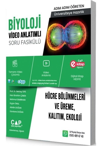 Çap Biyoloji Hücre Bölünmeleri Ve Üreme Kalıtım Eko Soru Fasikülü Parlayan Paragraf 2 Deneme Hediye